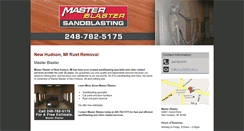 Desktop Screenshot of masterblastersandblasting.com